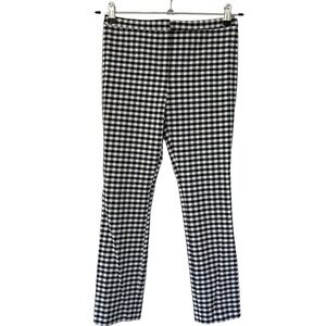 Theory Houndsooth Classic Skinny Pant in Stretch Viscose - Gingham